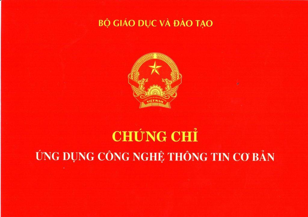 THÔNG BÁO VỀ KẾ HOẠCH TỔ CHỨC THI CHỨNG CHỈ ỨNG DỤNG CNTT CƠ BẢN 