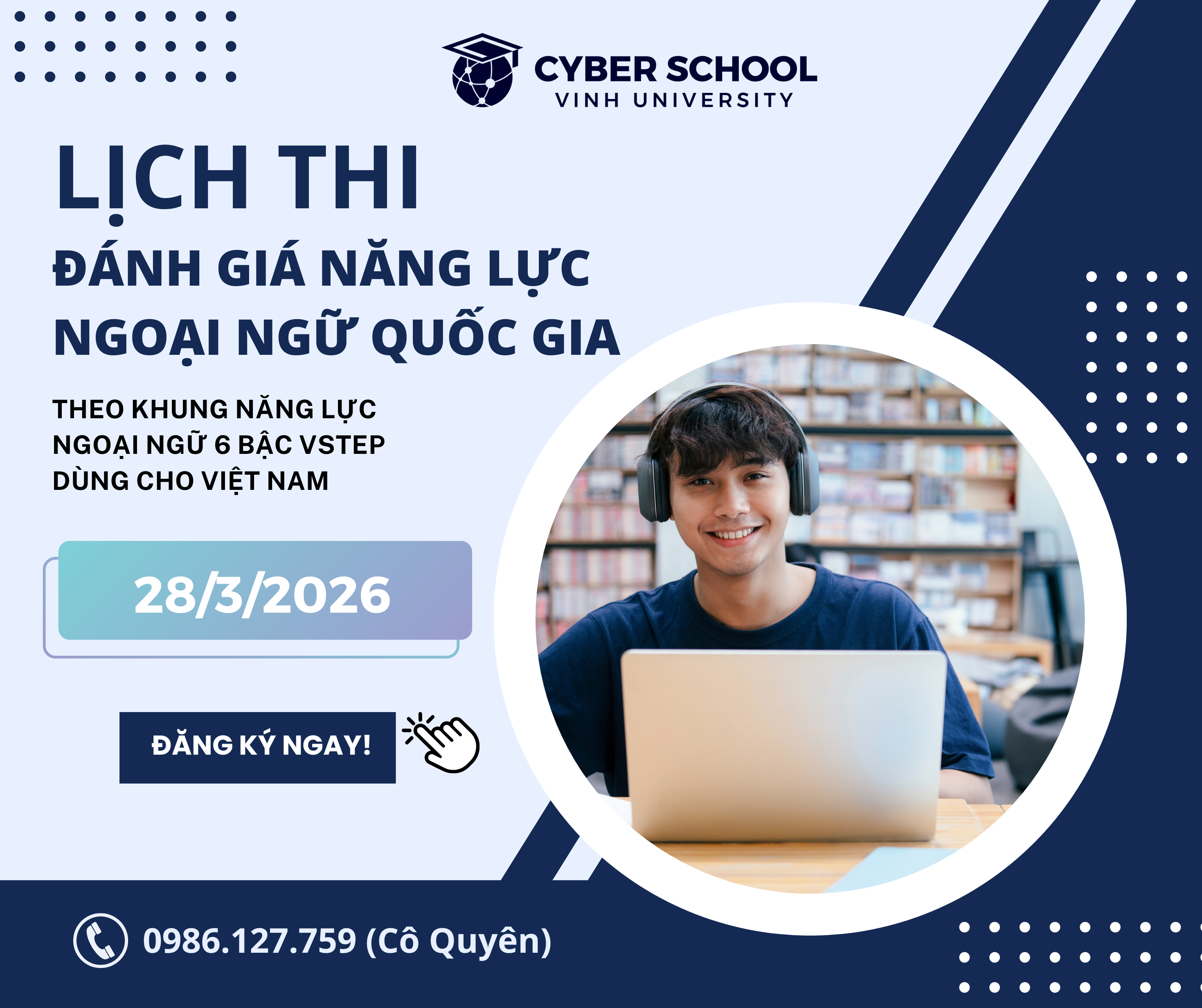  THÔNG BÁO TỔ CHỨC THI VSTEP THÁNG 3/2026